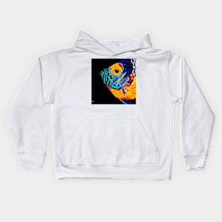 Angel Fish Swimming in the Deep Kids Hoodie